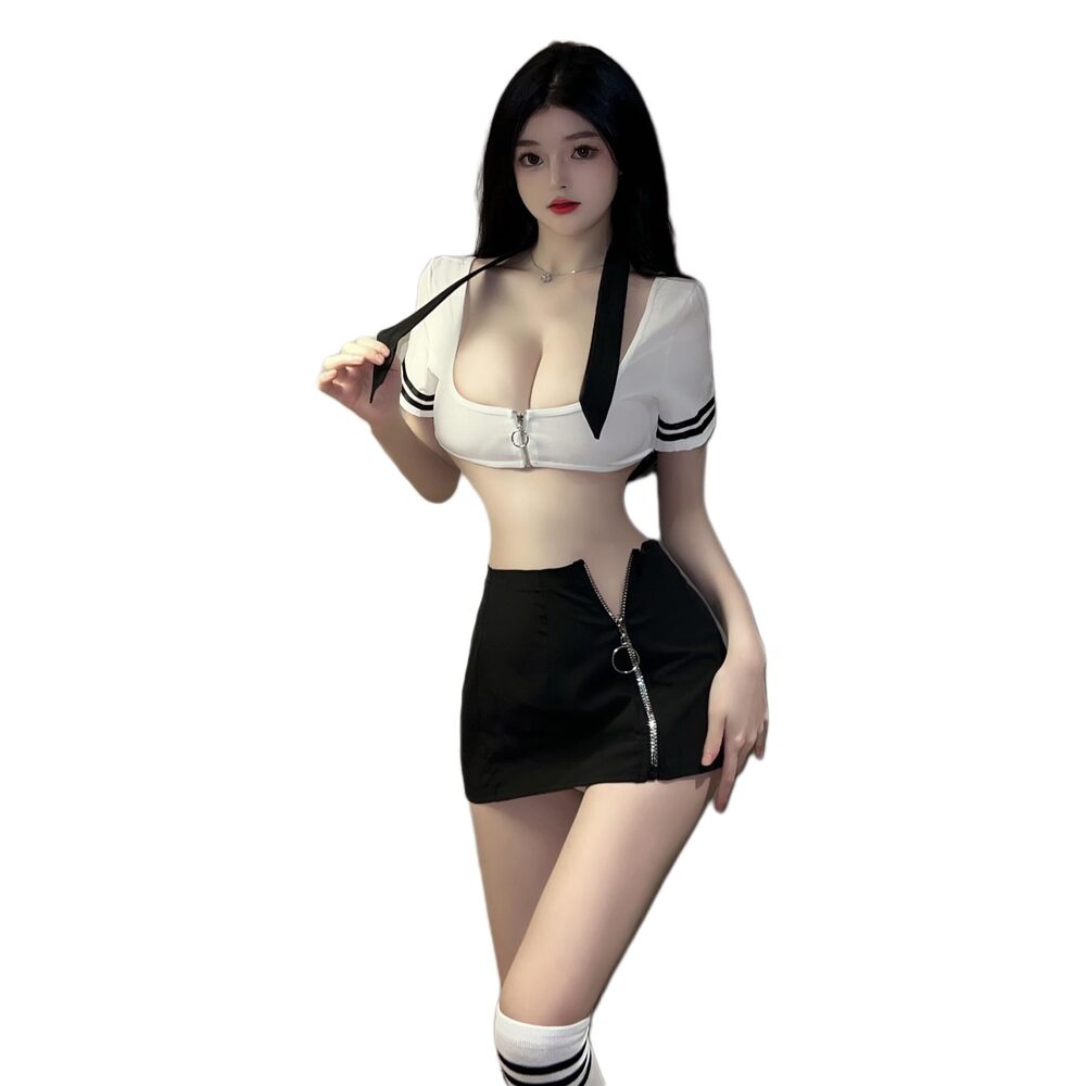 8780 Sexy Flight Attendant Stewardess Costume Racer Costumes Halloween